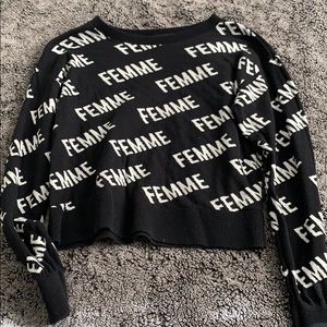 Express Printed Sweater